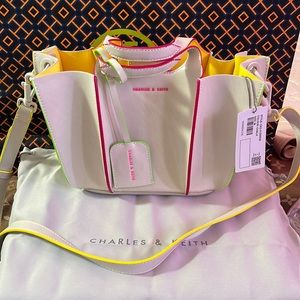 Brandnew Charles & Keith Color Chalk Crossbody Bag
